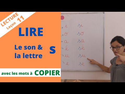 Lecture #11 : le son s, la lettre s. Apprendre à lire CP maternelle, méthode syllabique