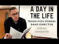 A Day in the Life of a Texas High School Band Director || Spring Semester