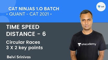 CAT Ninjas 1.O | TIME SPEED DISTANCE - 6 | Circular Races - 3 X 2 key points l Quant l CAT 2021