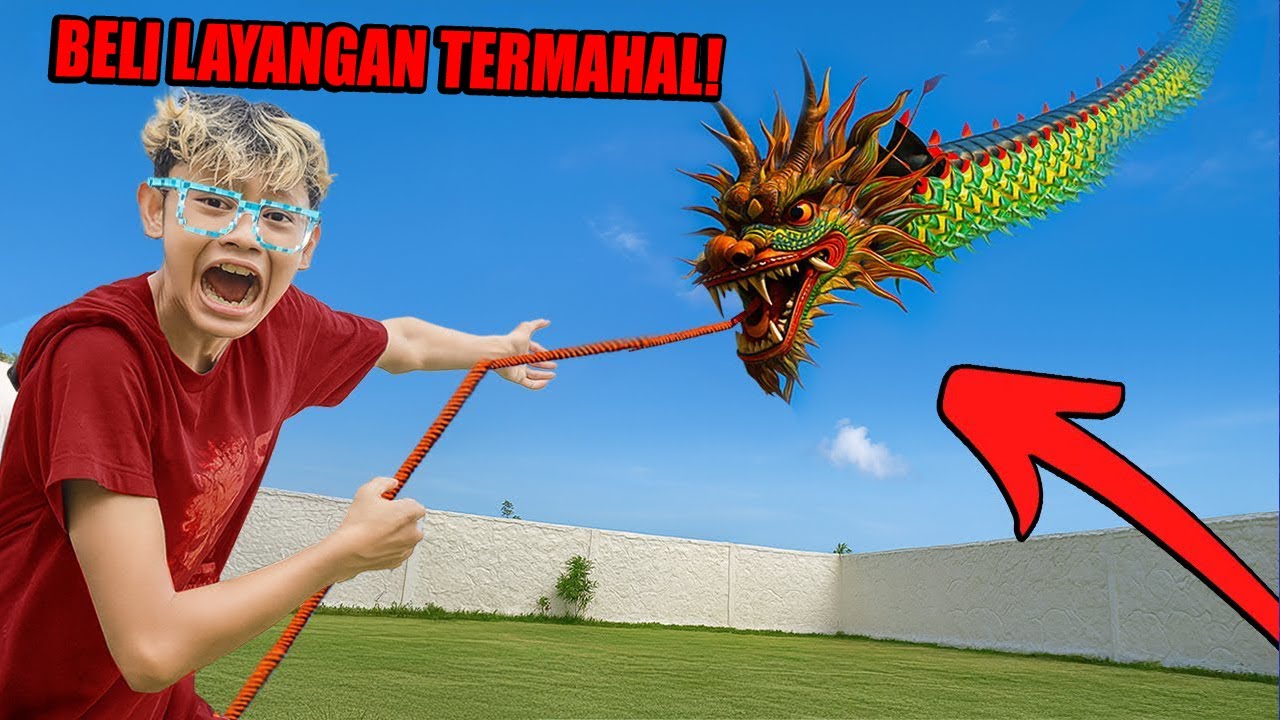 BELI LAYANGAN NAGA PALING MAHAL YANG PERNAH ADA DI DUNIA!!! BOCIL SAMPAI TERBANG!