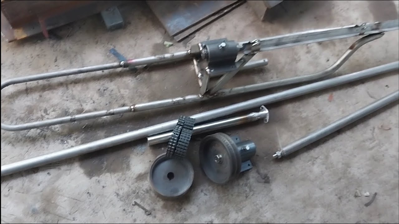 dàn cầu inox nhông sên đôi sên 3 ổ đạn rùa theo yêu cầu - YouTube