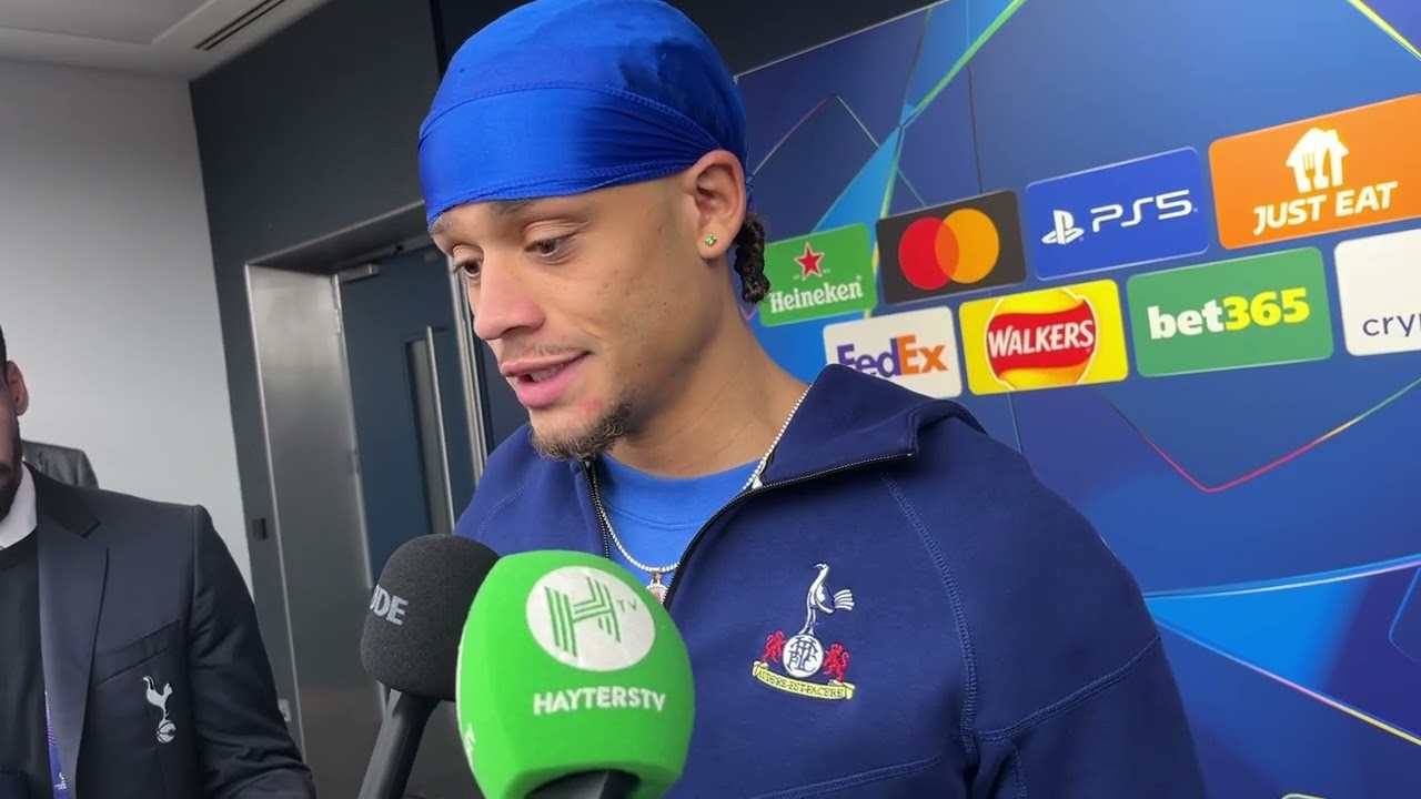 "REALLY HAPPY, FEELING GREAT!" POST-MATCH INTERVIEW Xavi Simons: Tottenham Hotspur 3-0 Slavia Prague