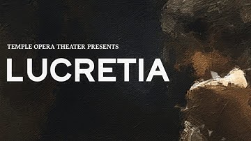 Temple Opera Theater: The Rape of Lucretia