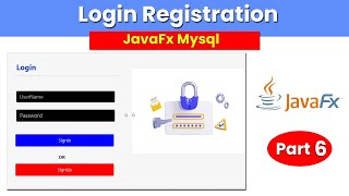 Login Registration using JavaFx Mysql Part 6