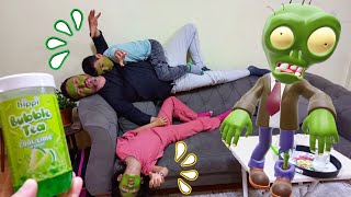 Nasik Olurzombi̇ Bi̇zi̇ Ne Hale Geti̇rdi̇n?بابا جاب لي بالون - جنى مقداد طيور بيبي