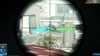 BF3 Sniper tutorial Bulletdrop M98B [4 Beginner/für Info] READ DESC!!!!