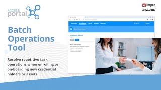 Batch Operations Tool - Access Portal v5