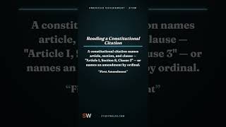 Gov 038 · Reading a Constitutional Citation