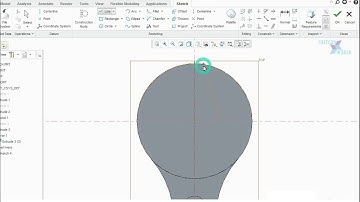 Solid modelling of a Spanner with PTC Creo