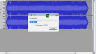 How to sound like chipmunks in Audacity[Change pitch]