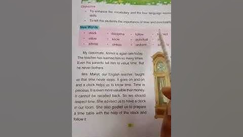 lesson _ 4 The Clock - My Friend Class 3rd English