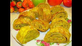 Горячие рулеты из лаваша. Восхитительная закуска! Румяные и сочные! Горячие рулеты из лаваша. Восхитительная закуска! Румяные и сочные!