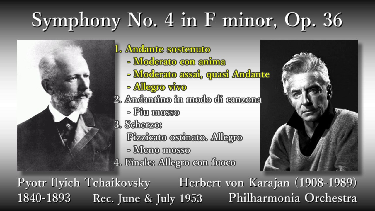 Tchaikovsky: Symphony No. 4, Karajan & The Phil (1953