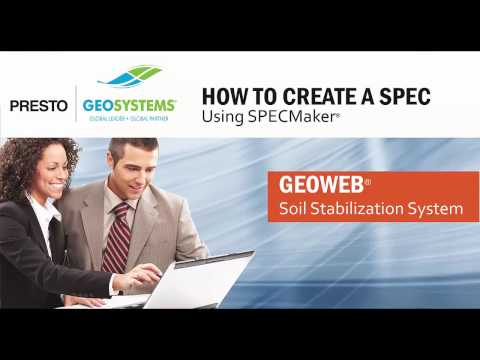 How to Create a GEOWEB® Geocells System Spec