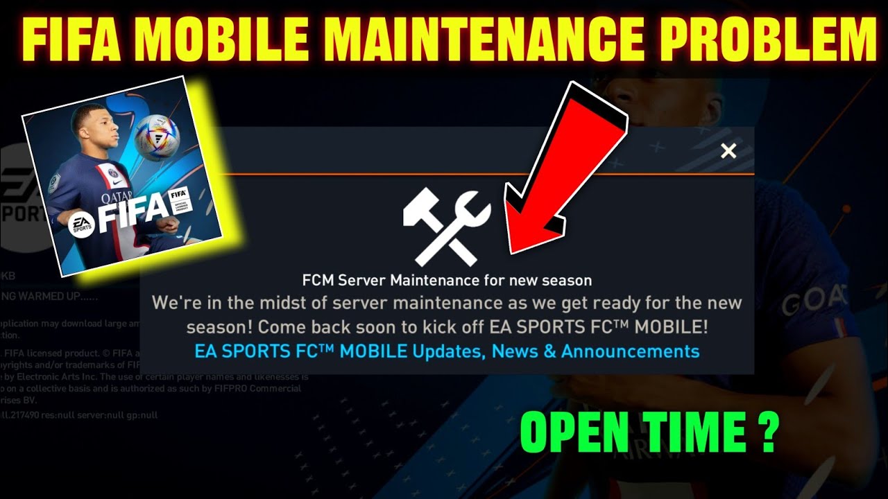 Fifa mobile Maintenance problem fc mobile maintenance problem for new