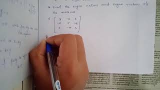Eigen values and eigen vector - problem
