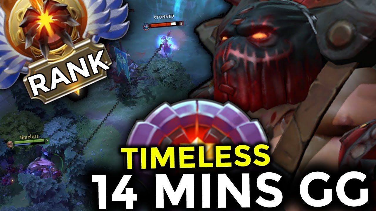 WTF 14MINS GG!! When They Meet Master Timeless Pudge In Rank Immortal | Genius Pudge