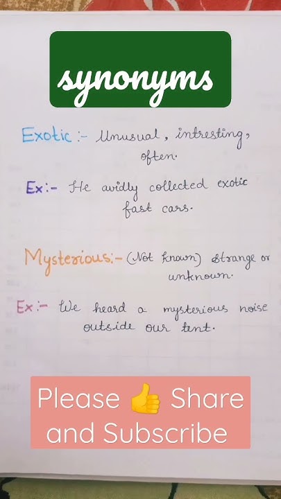 Synonyms English Grammar YouTube synonyms-english-grammar-youtube