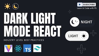 Add Dark/Light Mode in 10 Mins! 🌗 React 19 + Tailwind CSS (2025) | Easy Theme Toggle Switch Tutorial