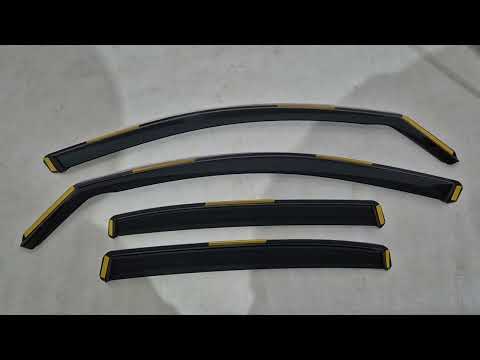 Ветровики на окна вставные Niken Luxury (SD, 4 шт) для Skoda Octavia II A5 2006-2010 гг, видео 1
