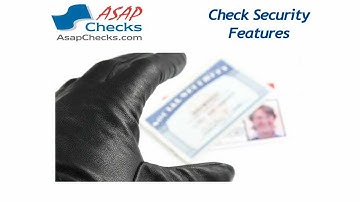 Protection from Check Fraud with Check Security Features