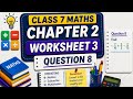 DAV Class 7 Maths | Chapter 2 | Worksheet 3 | Question 8 | Operations on Rational Numbers #videos 