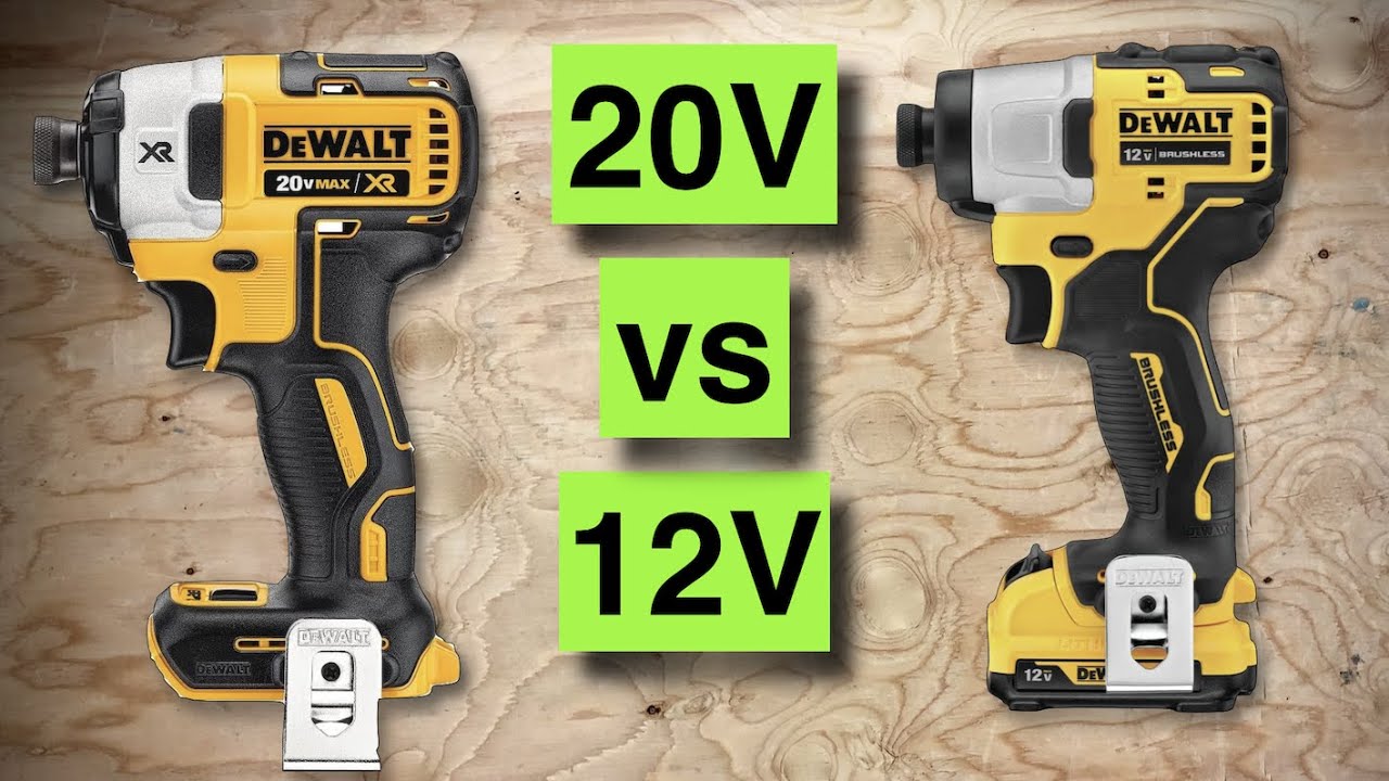 What'S The Difference Between A 12V And 20V Drill?