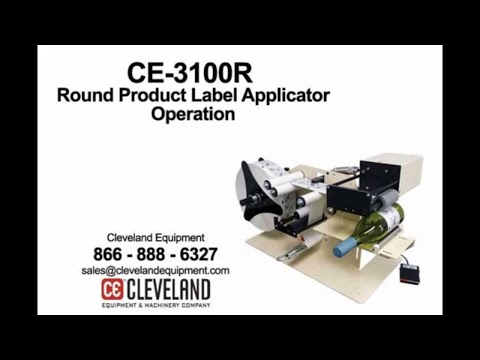 CE 3100R Round Product Label Applicator Operation