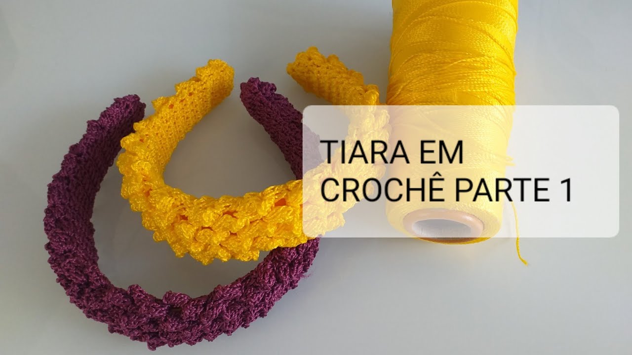 Tiara de crochê (parte 1)