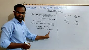 #Single phase Transformer#Basic electrical engineering Lecture 17:-Efficiency
