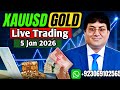 gold live trading 5 jan 2026 | #xauusd analysis today hindi oil forex forecast price prediction news