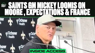 Saints GM Mickey Loomis on Gayle Benson, Kellen Moore, developing roster, Paris and more