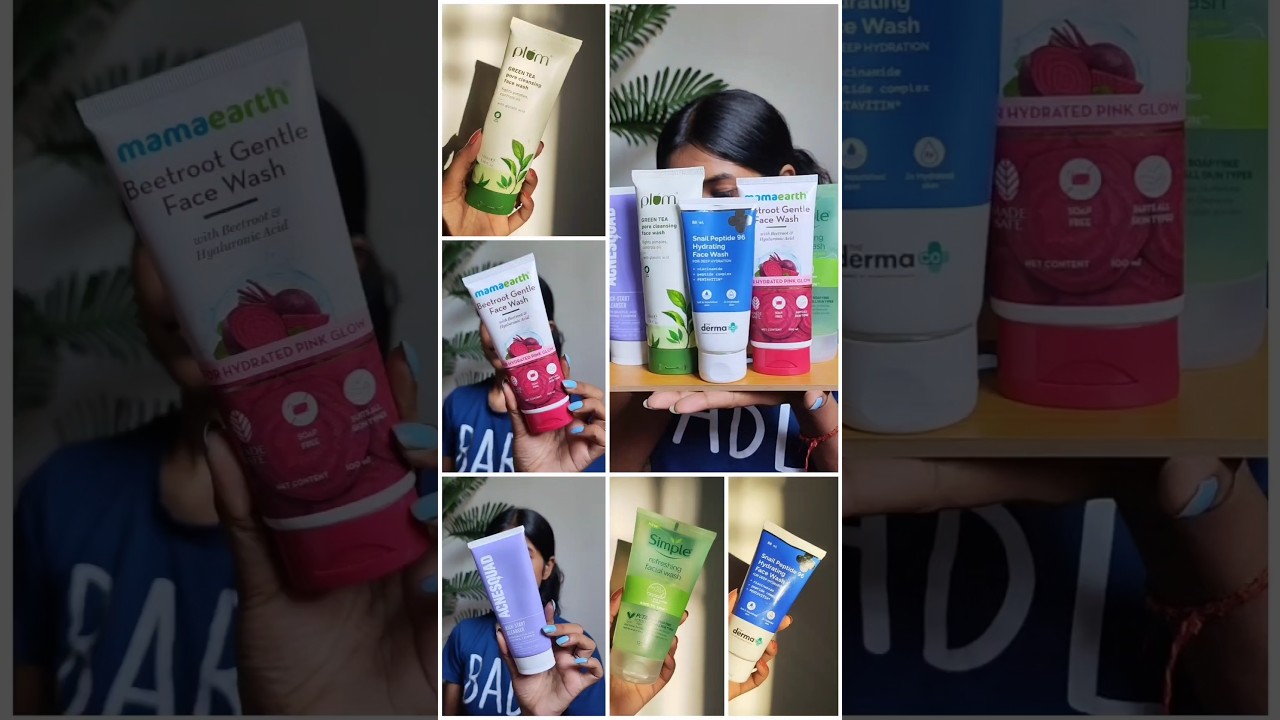 My top 5  affordable💲Face Washes Under ₹399