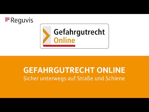 Tutorial - Gefahrgutrecht Online von Reguvis