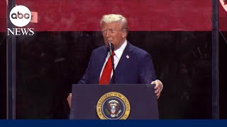 Trump speaks at Charlie Kirk's memorial service in Arizona