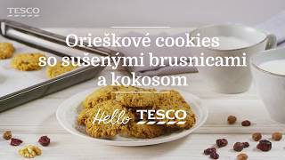 Tesco Recepty | Orieškové cookies so sušenými brusnicami a kokosom screenshot 5