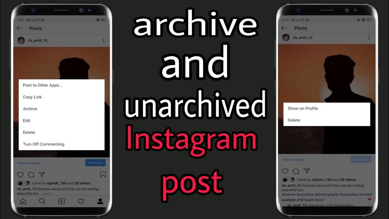 How to archive/Unarchive Instagram Posts/Videos | Archive Posts on Instagram - YouTube