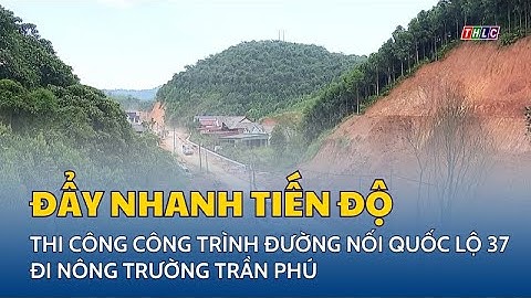Đẩy nhanh tiến độ thi công công trình đường nối Quốc lộ 37 đi Nông trường Trần Phú | THLC