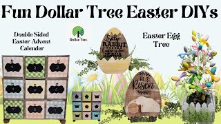*Must See* Fun Dollar Tree Family Easter Crafts || Advent Calendar || Egg Tree || Reversible FHE DIY