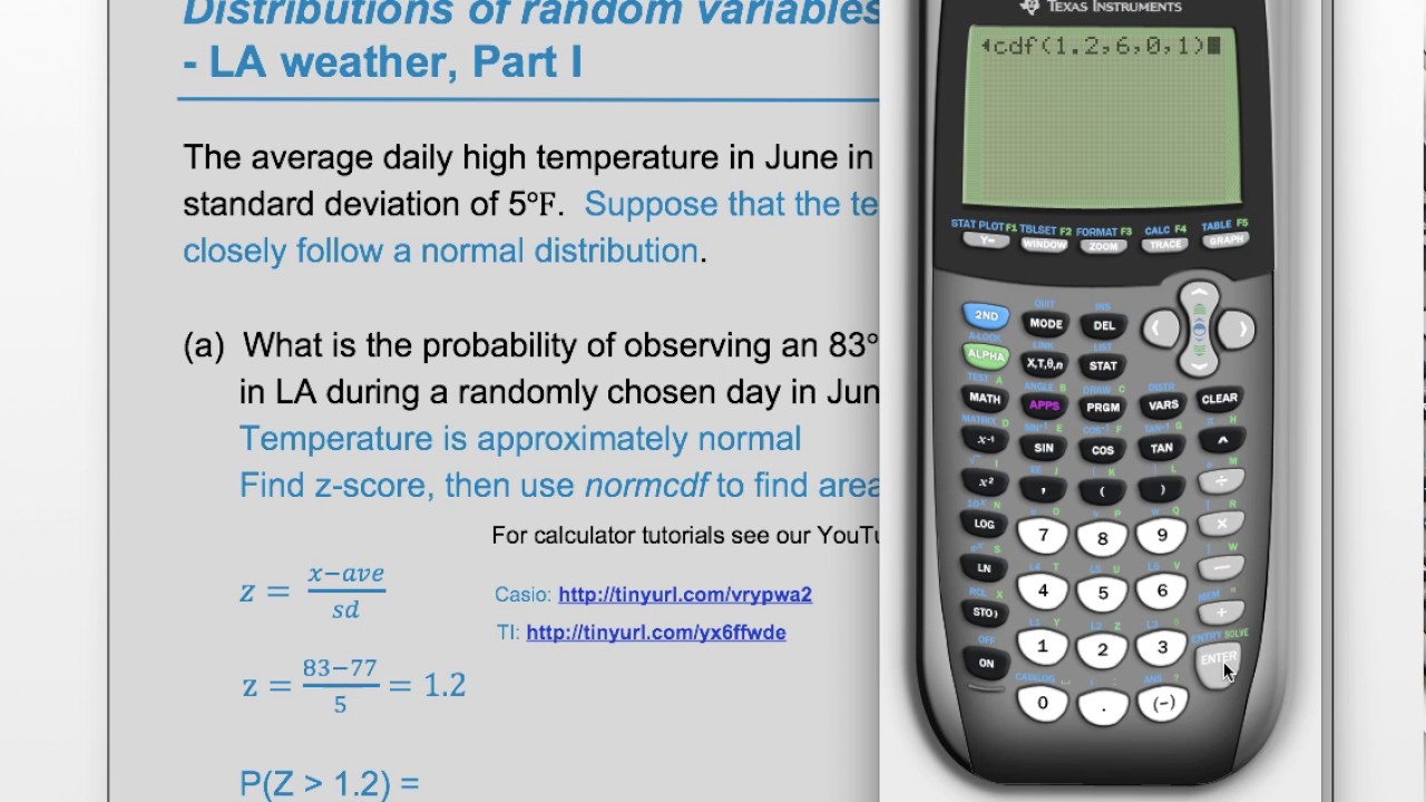 Example Exercise: 3.7 (OpenIntro Statistics), 4.7 (Advanced High School Statistics)