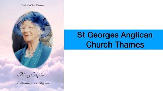 Funeral for Mrs Mary Colquhoun
