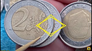 2 euro coins ERROR defect euros YOU DIDN'T SEE THIS NUMISMATICS