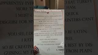 Turkey in disguise 🤎🧡🦃 #turkey #fyp #fun #homework #toddlers #subscribe #fy #thanksgiving Update