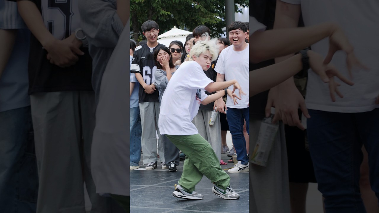 Dance] 김리우 liu: 배드빌런 BADVILLAIN '+82': 딩가딩가 랜덤플레이댄스 버스킹 DGDG RPD: 240629 신촌 스타광장 