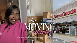 MOVING VLOG EP 2 | Move In Day, First Night in My Apartment, Home Goods Haul + MORE ! #movingvlog