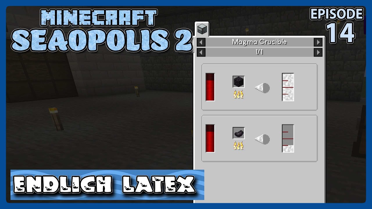 Der Magma Crushible macht Gummi zu Latex #14 ⛏️Minecraft  Seaopolis 2 🐟 Lets Play Deutsch