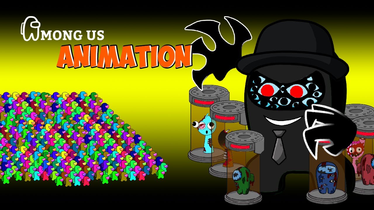 어몽어스 Among Us VS Incredibox Sprunki Giant Black Cursed | AMONG US FUNNY ANIMATION