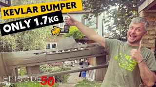 KEVLAR car body. How to make carbon fiber bumper. Carbon kevlar bumper finished. Ep.50