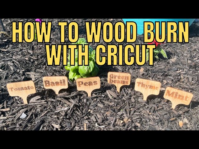 Wood Burned Garden Markers - 3 Winks Design  Wood burning techniques,  Garden markers, Wood burning