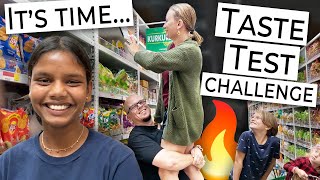 Buying Snacks for an Indian Food Taste Test Challenge! 🔥🇮🇳 Patel Brothers: Indian Marketplace 🍜🍛🫓